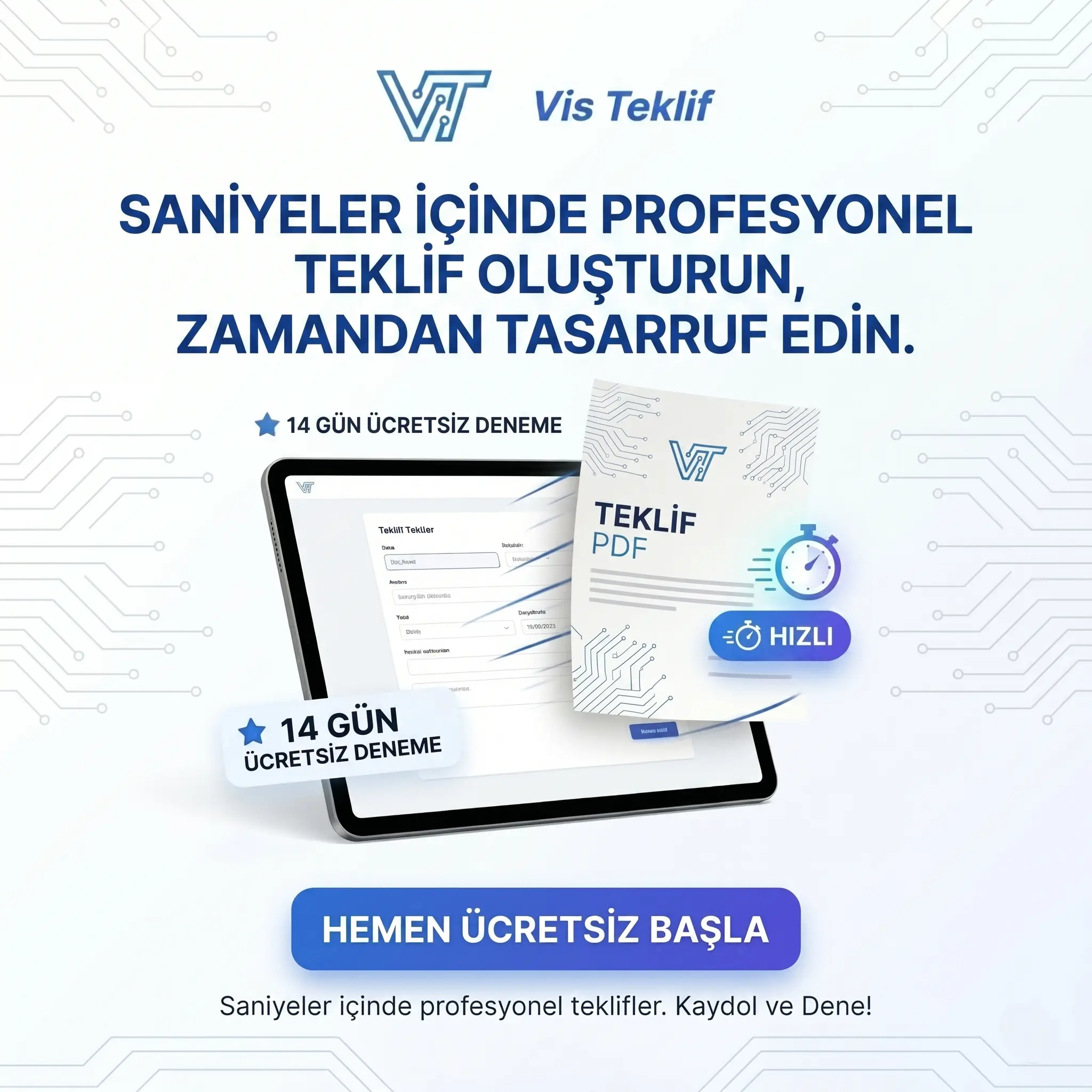 Vis Teklif çok para birimli teklif arayüzü — TL, USD, EUR